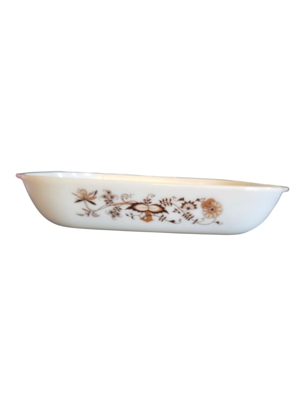 Pyrex Vintage English Chelsea Pattern Rectangle Casserole Dish
